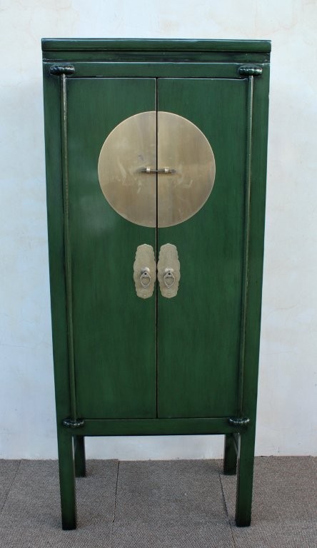 Tall Green 2 Door Wedding Cabinet